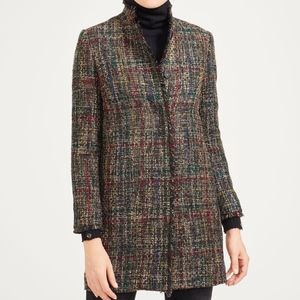 J. McLaughlin Jackets & Coats - J. McLaughlin Modern Denim Blue Tweed Coat J. McLaughlin Jackets & Coats - J. McLaughlin Modern Denim Blue Tweed Coat